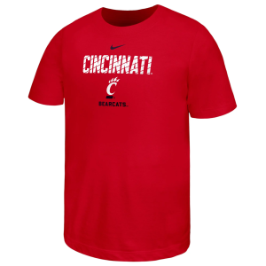Nike Youth Cincinnati Bearcats Red Cotton Stripe T-Shirt, Medium