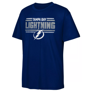 Outerstuff Youth Tampa Bay Lightning Navy Electric Snipe T-Shirt, Medium, Blue