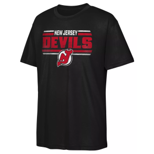 Outerstuff Youth New Jersey Devils Electric Snipe T-Shirt, Medium, Black