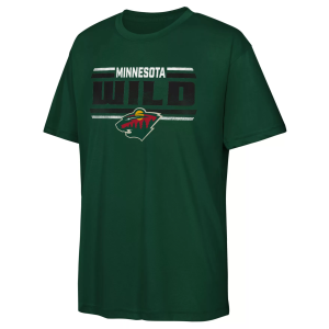 Outerstuff Youth Minnesota Wild Electric Snipe T-Shirt, Large, Green