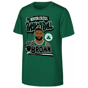 Outerstuff Youth Boston Celtics Jaylen Brown Green Baller Short Sleeve T-Shirt, Medium