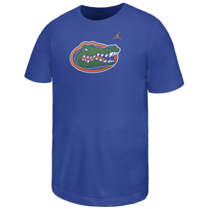 Nike Youth Florida Gators Royal Core Cotton Primary Logo Short Sleeve T-Shirt, Large, Blue