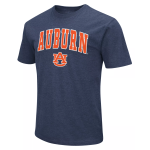 Colosseum Men's Auburn Tigers Navy T-Shirt, Small, Blue
