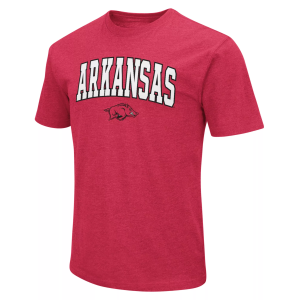 Colosseum Men's Arkansas Razorbacks Crimson T-Shirt, Small, Red