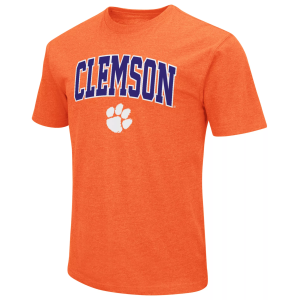 Colosseum Mens Clemson Tigers Orange T-Shirt, Men's, Small