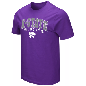 Colosseum Men's Kansas State Wildcats Purple T-Shirt, Small