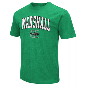 Colosseum Men's Marshall Thundering Herd Green T-Shirt, Small