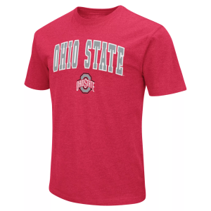 Colosseum Men's Ohio State Buckeyes Red T-Shirt, Small