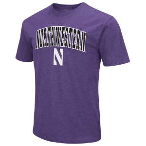 Colosseum Men's Northwestern Wildcats Purple T-Shirt, Small
