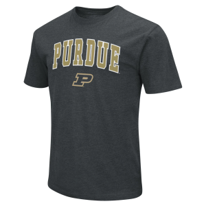 Colosseum Men's Purdue Boilermakers Black T-Shirt, Small
