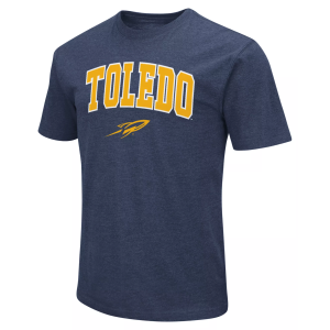 Colosseum Men's Toledo Rockets Navy T-Shirt, Small, Blue