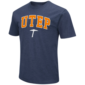 Colosseum Men's UTEP Miners Navy T-Shirt, Small, Blue