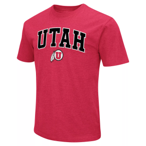 Colosseum Mens Utah Utes Red T-Shirt, Men's, Small