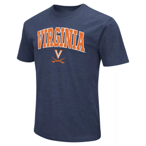 Colosseum Men's Virginia Cavaliers Navy T-Shirt, Small, Blue