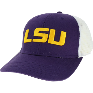 League-Legacy Men's LSU Tigers Purple Mid-Pro Adjustable Trucker Hat