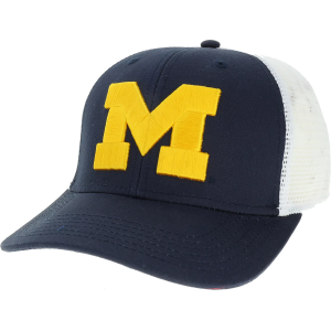 League-Legacy Men's Michigan Wolverines Blue Mid-Pro Adjustable Trucker Hat