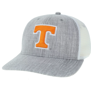 League-Legacy Men's Tennessee Volunteers Grey Mid-Pro Adjustable Trucker Hat, Gray