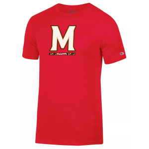 Champion Men's Maryland Terrapins Red Logo T-Shirt, XL