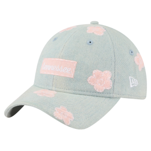 New Era Girls' Tennessee Volunteers Denim Florals 9Twenty Adjustable Hat, Child, Blue