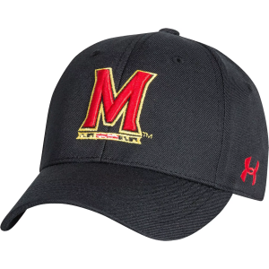 Under Armour Men's Maryland Terrapins Adjustable Black Hat