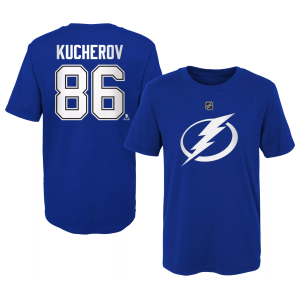 NHL Youth Tampa Bay Lightning Nikita Kucherov #86 Royal T-Shirt, Size 4, Blue