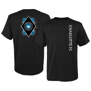 MLS Youth Charlotte FC Diamond Black T-Shirt, Small