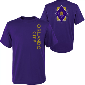 MLS Youth Orlando City Diamond Sky Purple T-Shirt, Large