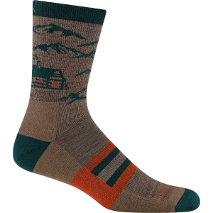 Darn Tough Men's Hike Hike Hut Micro Crew Midweight Hiking Socks, Large, Bark