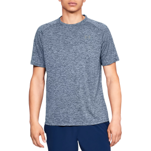Under Armour Men's Tech 2.0 Short Sleeve T-Shirt, Small, Academy/Steel Heather