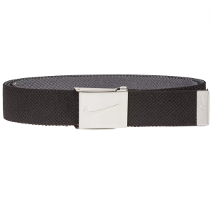 Nike Mens Reversible Stretch Webbing Golf Belt, Men's, Black/Dark Grey