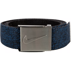 Nike Men's Reversible Stretch Webbing Golf Belt, Navy/Black