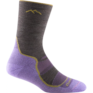 Darn Tough Women's Light Hiker Micro Crew Lightweight Hiking Socks, Large, Taupe