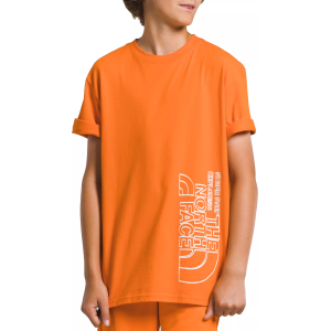 The North Face Boys' Graphic Short Sleeve T-Shirt, XS, Mandarin