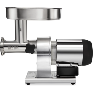 Weston Butcher Series #8 Electric Meat Grinder, Stainless Steel