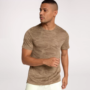 DSG Men's Movement Tee, Large, Warm Stone Jacquard