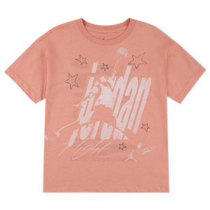 Jordan Girls' Jumpman Skyline All-Star Graphic Tee, Medium, Lt Madder Root