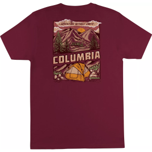 Columbia Men's CSC Rusty Short Sleeve Tee, Medium, Red Jasper