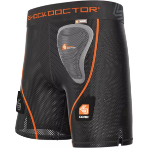 Shock Doctor Girls' Core Loose Hockey Shorts, Small, Black