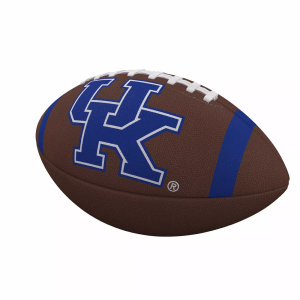 Logo Brands Kentucky Wildcats Team Stripe Composite Football, Blue