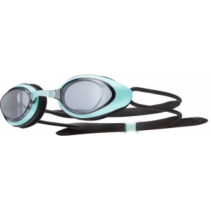 TYR Women's Blackhawk Racing Swim Goggles, Smoke/Mint/Black