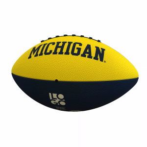 Logo Brands Michigan Wolverines Junior Rubber Football