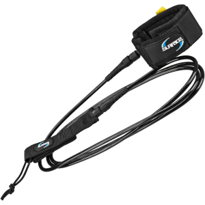 Surface 5'6" Comp Surfboard Leash, Black