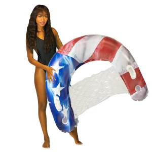 PoolCandy Jumbo Stars & Stripes Sun Chair, Multi