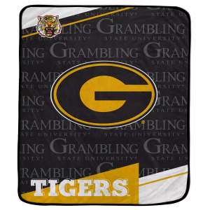 Pegasus Grambling State Tigers Diagonal Ghost Blanket