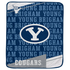 Pegasus NCAA BYU Cougars Diagonal Ghost Blanket