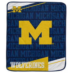 Pegasus NCAA Michigan Wolverines Diagonal Ghost Blanket