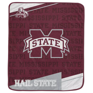 Pegasus NCAA Mississippi State Bulldogs Diagonal Ghost Blanket