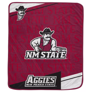 Pegasus NCAA New Mexico State Aggies Diagonal Ghost Blanket