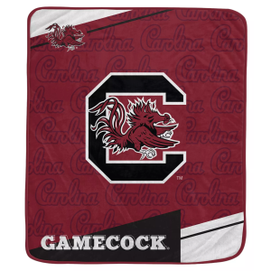 Pegasus NCAA South Carolina Gamecocks Diagonal Ghost Blanket