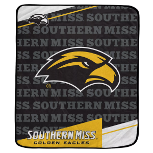 Pegasus NCAA Southern Miss Golden Eagles Diagonal Ghost Blanket